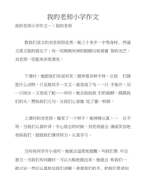 我的启蒙老师（让我走向美好未来的人）