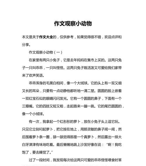 观察发现的秘密（一个小男孩的探索之旅）