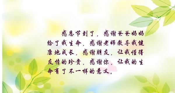 2024感恩节快乐（感恩生活中的一切）