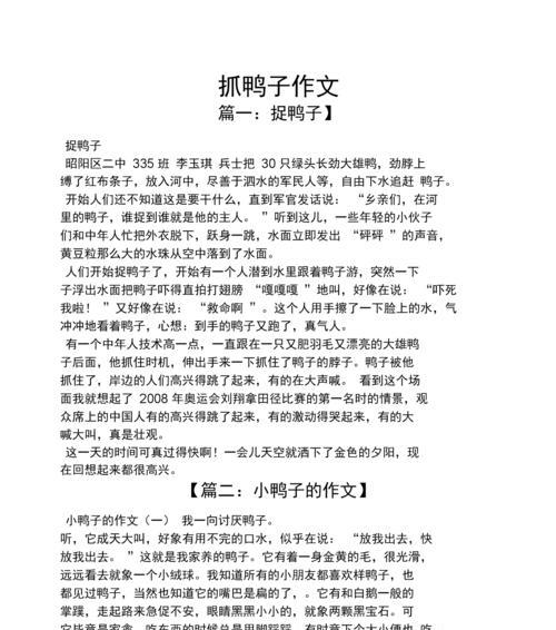 小鸭子的故事（一个可爱的生命之旅）
