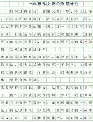 丰富多彩的寒假（旅游、英语夏令营、志愿服务、编程）