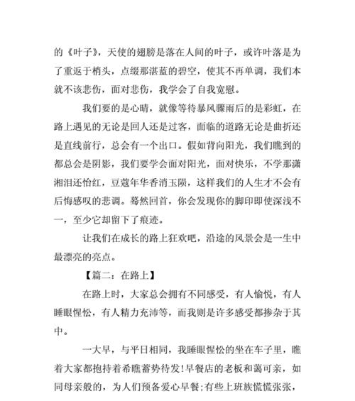 靠着自己的努力走在成功的路上（坚持不懈，才能拥有未来）