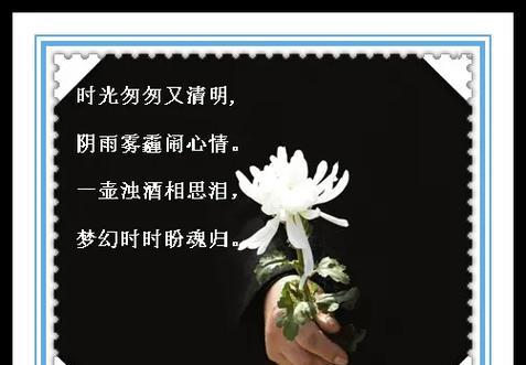 《清明祭微：春寒料峭中的诗意追思》