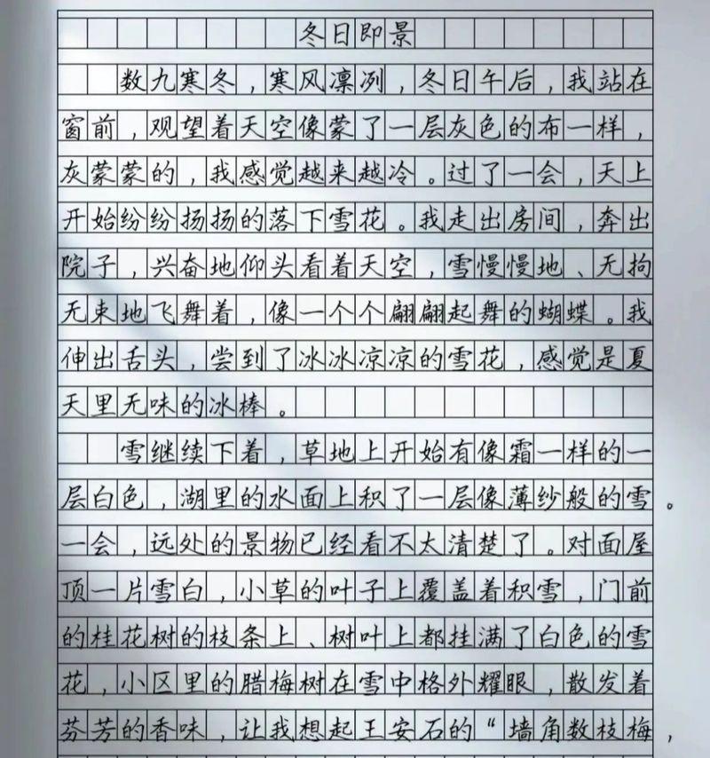 谷雨里的雪作文400字