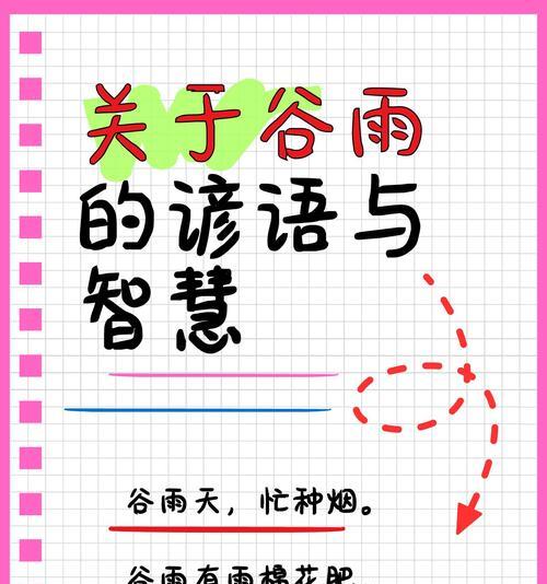 《谷雨细语：润物无声春归去》