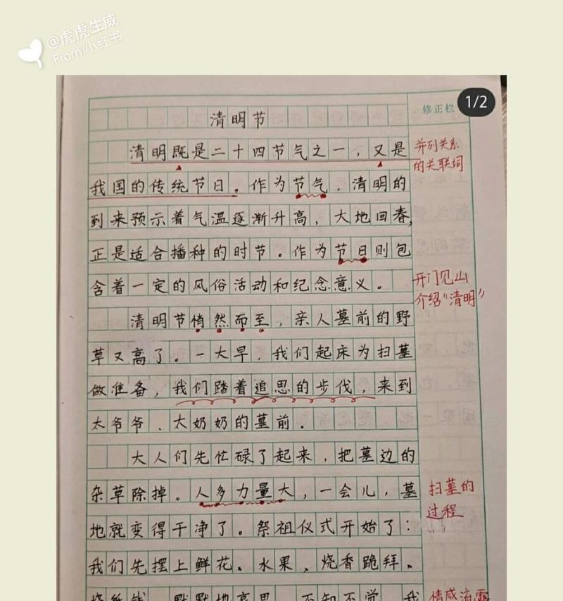 作文如此清明怎么写