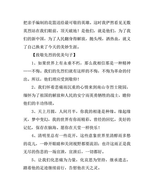 《缅怀忠魂：清明祭》