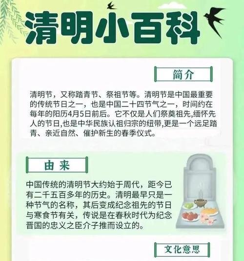 清明节的由来是什么？（《清明时节雨纷纷：传统佳节的文化之旅》）