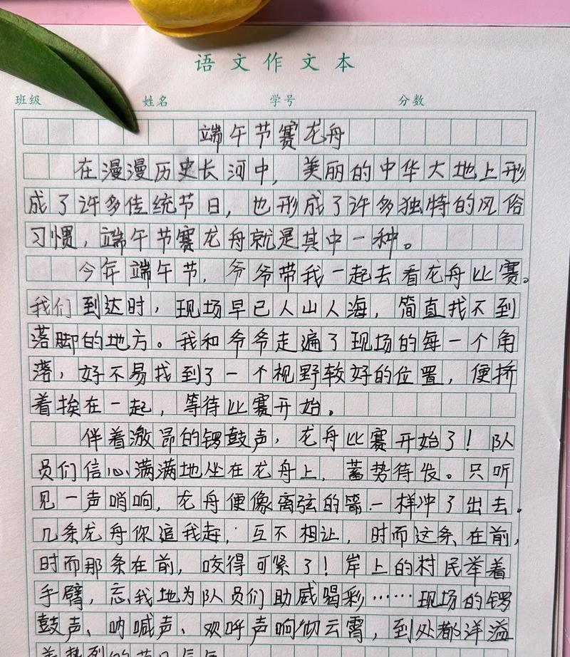 有关二年级端午节作文300字的作文怎么写（《端午佳节：小杰的龙舟梦》）