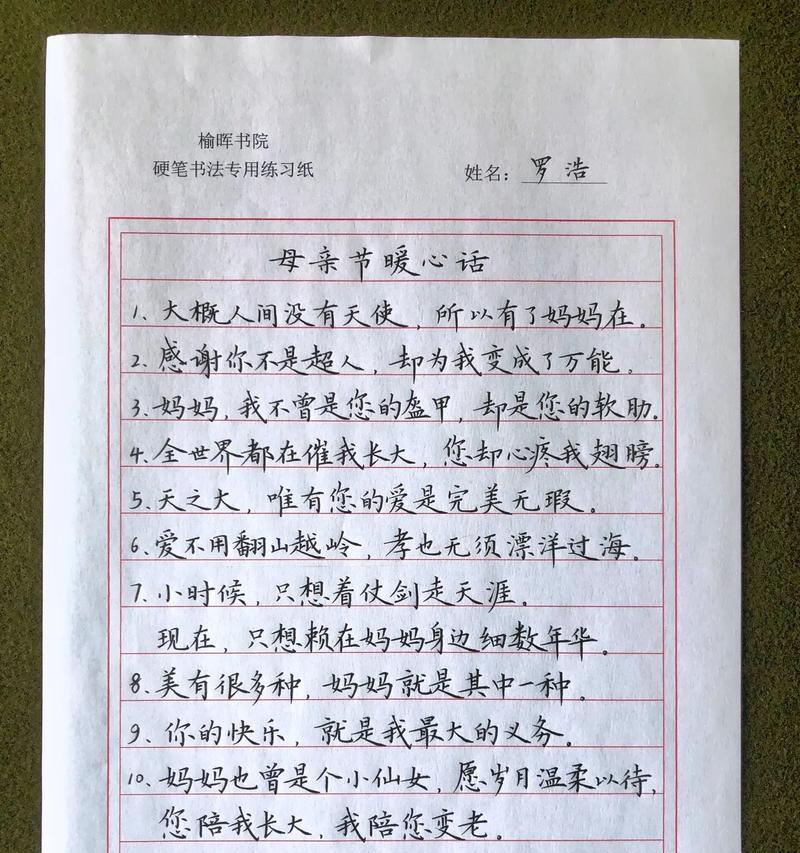 关于母亲节的句子怎么写（《墨香映母心：古韵悠悠述亲情》）