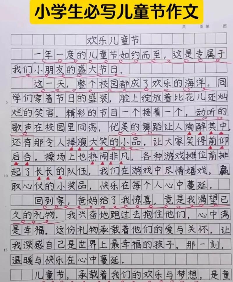 六一儿童节的事作文怎么写？（《六一的笑声，童年的梦》）