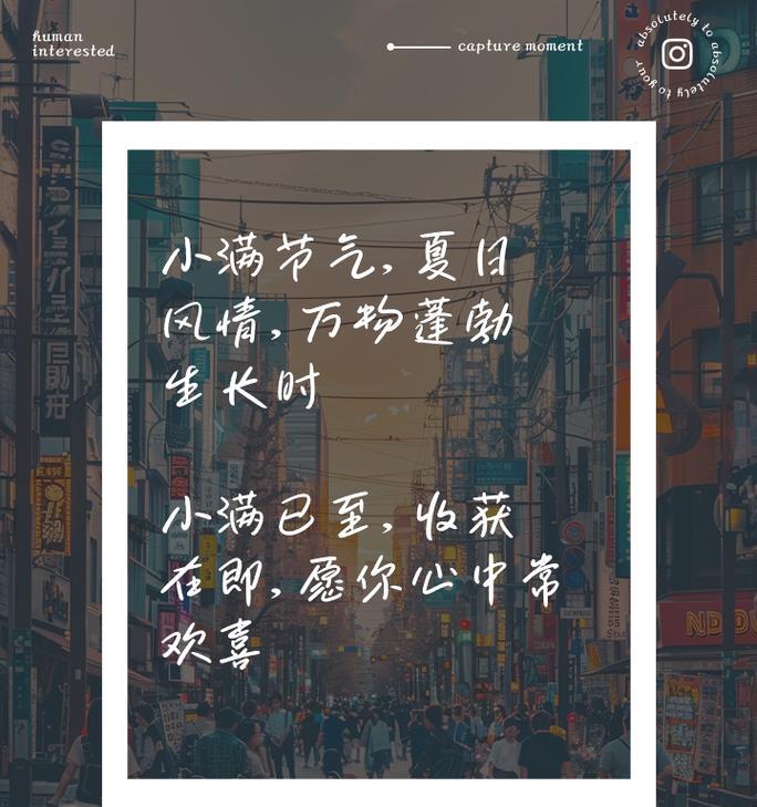 小满寓意语录（春华秋实）