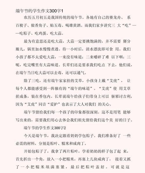 端午节即将来临什么意思（《粽香情深：学生时代的端午回忆》）