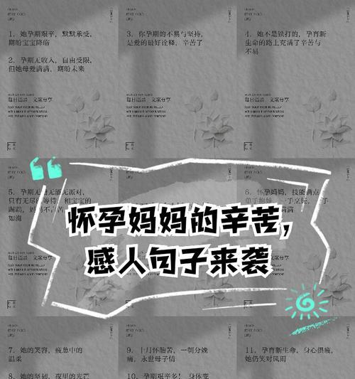 母亲节送孕妇什么祝福语好？（春晖寸草）