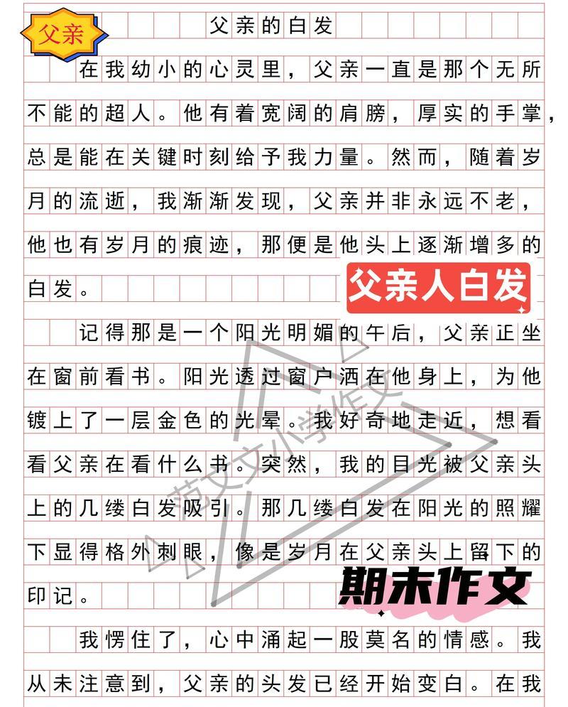 王一梅父亲节作文怎么写？（《父亲节的礼物》）