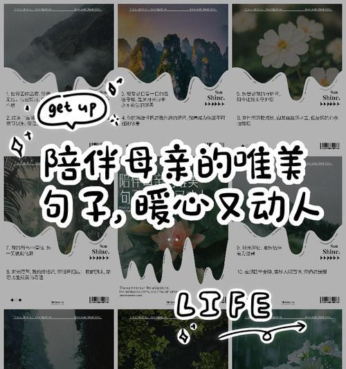 母亲节陪伴的句子好句有哪些？（《母爱如春，温馨永驻》）