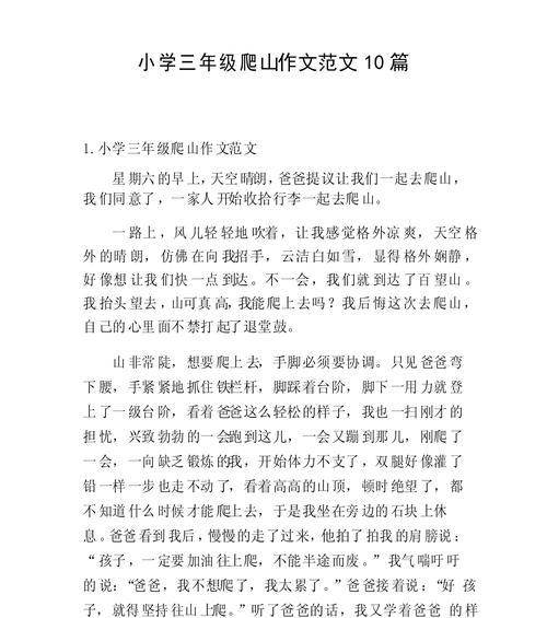 以父亲节作文爬山怎么写好为话题的作文600字（《父爱如山，登高望远》）