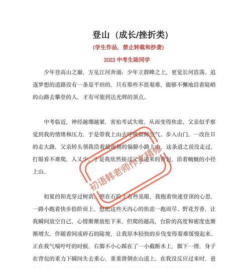 以父亲节作文爬山怎么写好为话题的作文600字（《父爱如山，登高望远》）