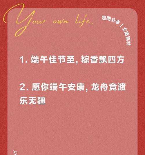 有关文化气息端午节文案短句的短句怎么写（《端午情深，粽香墨韵》）