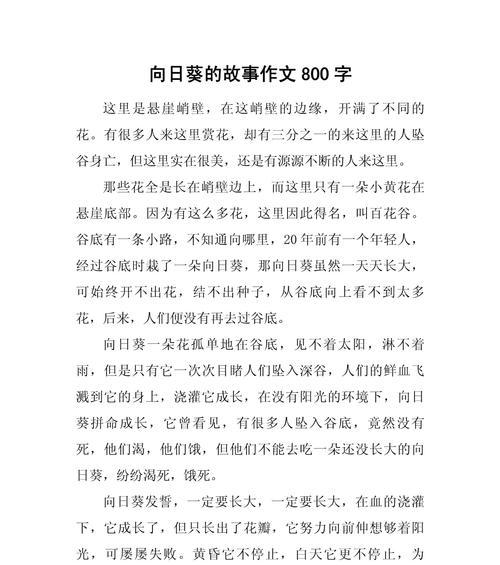 夏至的故事作文800字怎么写？（《夏至阳光下的誓约》）