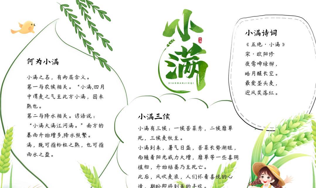 以小满手抄报作文为话题的作文怎么写（《春意盎然，满手绘心》）