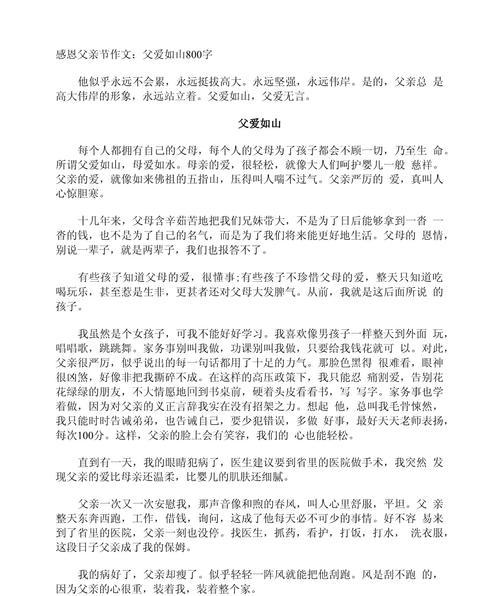 有关父亲节亲子活动作文的作文怎么写（《父亲节亲子活动作文》）