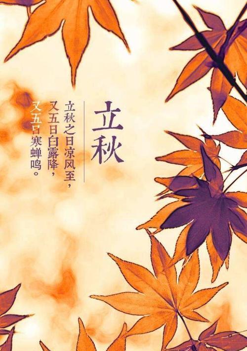 柔情万种，立秋唯美句子盛放（以句为笔）