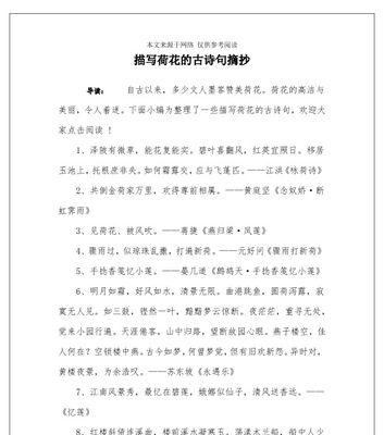 唯美短句串联，纵览莲花之美（唯美短句串联）