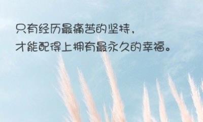个性签名|珍视人生，活在当下