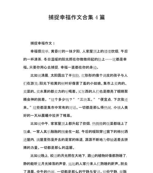 小满足的意思（《微光中的幸福守望》）